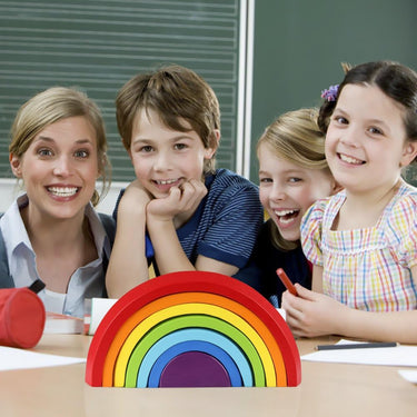 EcoToys Sueños Arcoíris | Estimula la creatividad de tu hijo - Diversión de construcción con un rompecabezas de arcoíris